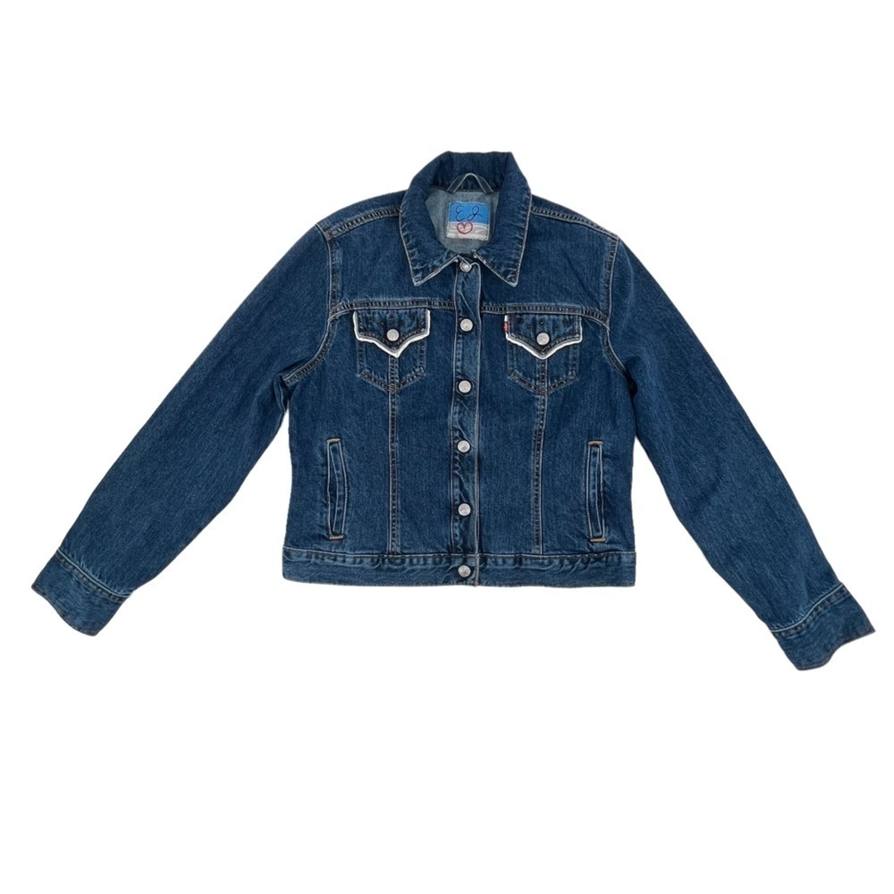 Levi’s Embellished Denim Jean Jacket Size Small Women’s